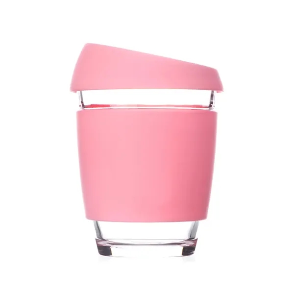 Reusable Glass Coffee Cup with Sleeve - Reusable Glass Coffee Cup with Sleeve - Image 5 of 7