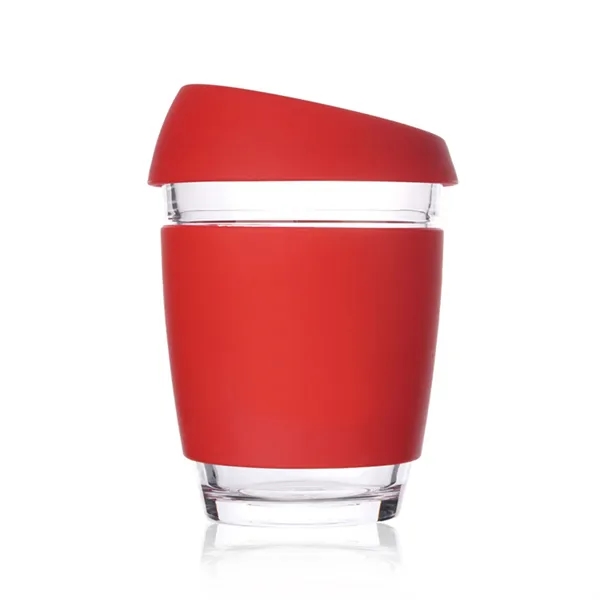 Reusable Glass Coffee Cup with Sleeve - Reusable Glass Coffee Cup with Sleeve - Image 6 of 7