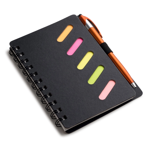 Black Cardboard Paper Journal Notebook Pen - Black Cardboard Paper Journal Notebook Pen - Image 2 of 3