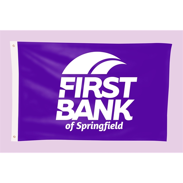 3' H x 5' W Team Flag SINGLE SIDE - 3' H x 5' W Team Flag SINGLE SIDE - Image 0 of 1