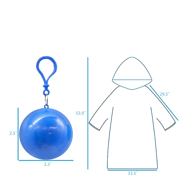 Portable Spherical Raincoat MOQ 50PCS - Portable Spherical Raincoat MOQ 50PCS - Image 1 of 1