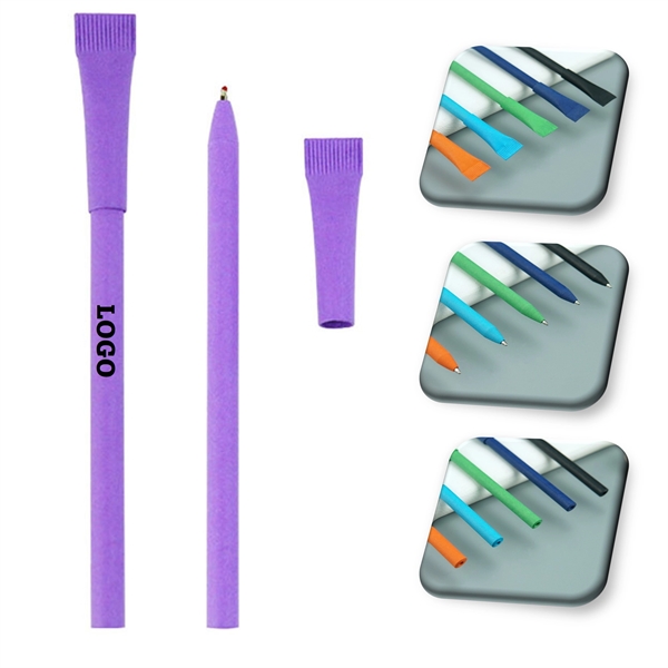 Kraft Paper Barrel Writing Pen - Kraft Paper Barrel Writing Pen - Image 0 of 5