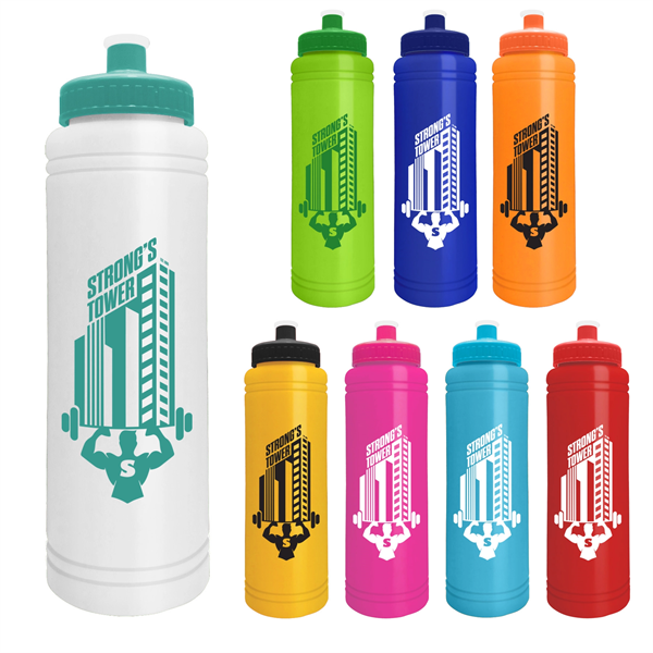 Slim line - 25 oz. Water Bottle with Push-pull lid - Slim line - 25 oz. Water Bottle with Push-pull lid - Image 0 of 26