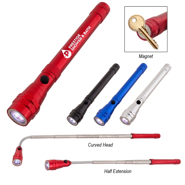 Telescopic Aluminum Flashlight With Magnet - Telescopic Aluminum Flashlight With Magnet - Image 0 of 11