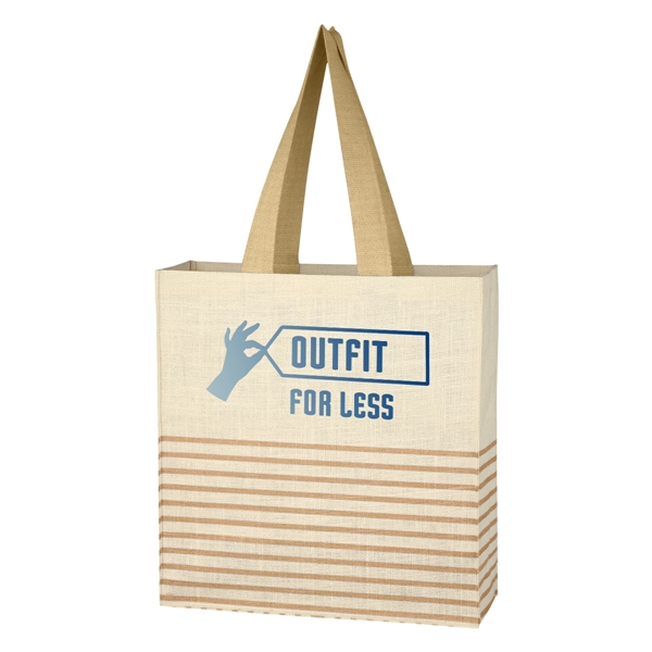 Dash Jute Tote Bag - Dash Jute Tote Bag - Image 1 of 11