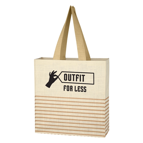 Dash Jute Tote Bag - Dash Jute Tote Bag - Image 2 of 11