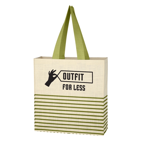Dash Jute Tote Bag - Dash Jute Tote Bag - Image 8 of 11