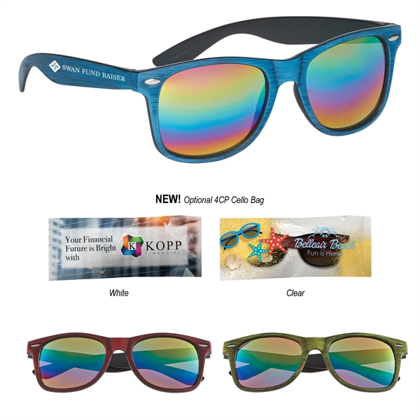 Woodtone Mirrored Malibu Sunglasses - Woodtone Mirrored Malibu Sunglasses - Image 0 of 10
