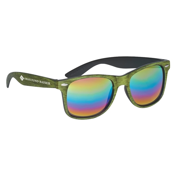 Woodtone Mirrored Malibu Sunglasses - Woodtone Mirrored Malibu Sunglasses - Image 4 of 10