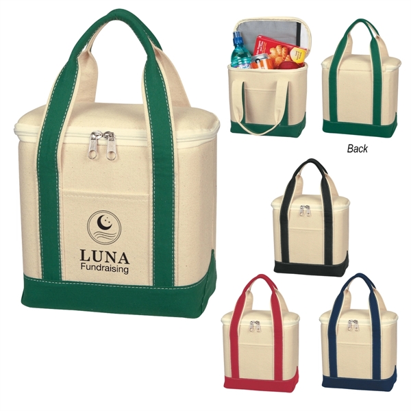 Small Cotton Canvas Cooler Bag - Small Cotton Canvas Cooler Bag - Image 0 of 17