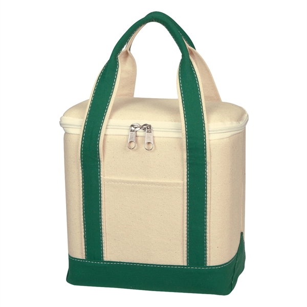 Small Cotton Canvas Cooler Bag - Small Cotton Canvas Cooler Bag - Image 10 of 17