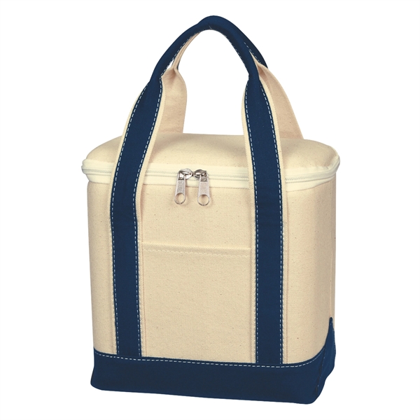 Small Cotton Canvas Cooler Bag - Small Cotton Canvas Cooler Bag - Image 11 of 17