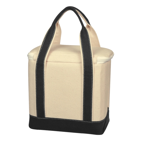 Small Cotton Canvas Cooler Bag - Small Cotton Canvas Cooler Bag - Image 13 of 17