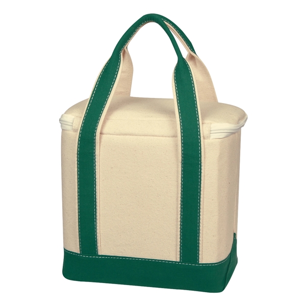Small Cotton Canvas Cooler Bag - Small Cotton Canvas Cooler Bag - Image 14 of 17