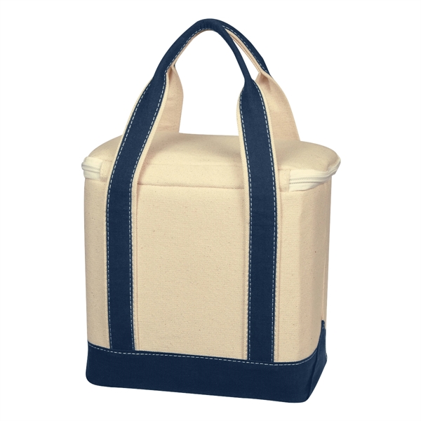 Small Cotton Canvas Cooler Bag - Small Cotton Canvas Cooler Bag - Image 15 of 17