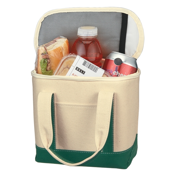 Small Cotton Canvas Cooler Bag - Small Cotton Canvas Cooler Bag - Image 17 of 17