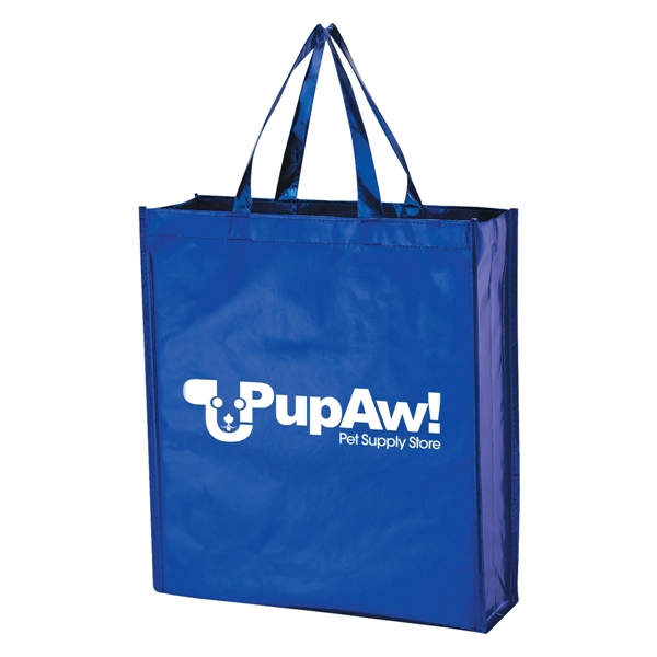 Metallic Non-Woven Shopper Tote Bag - Metallic Non-Woven Shopper Tote Bag - Image 1 of 9