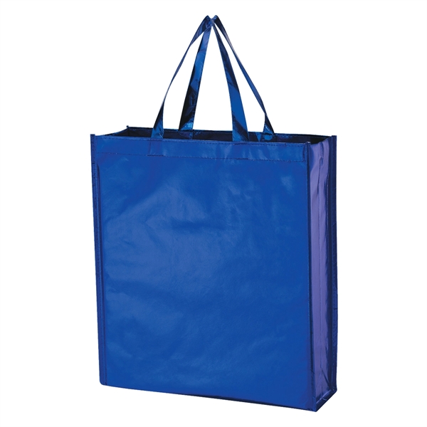 Metallic Non-Woven Shopper Tote Bag - Metallic Non-Woven Shopper Tote Bag - Image 7 of 9