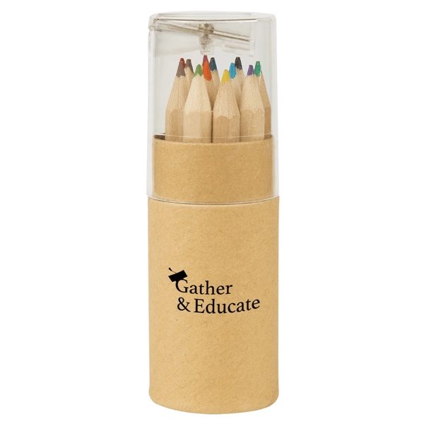 12-Piece Colored Pencil Set In Tube With Sharpener - 12-Piece Colored Pencil Set In Tube With Sharpener - Image 5 of 7