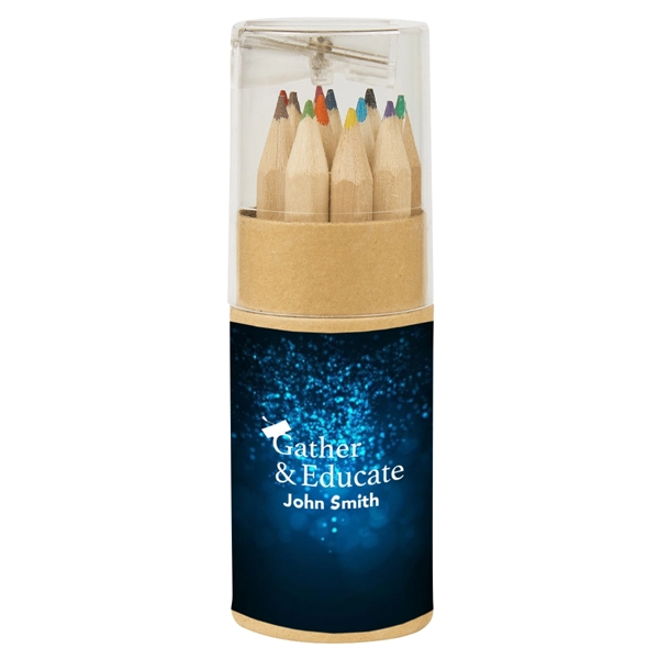 12-Piece Colored Pencil Set In Tube With Sharpener - 12-Piece Colored Pencil Set In Tube With Sharpener - Image 2 of 7
