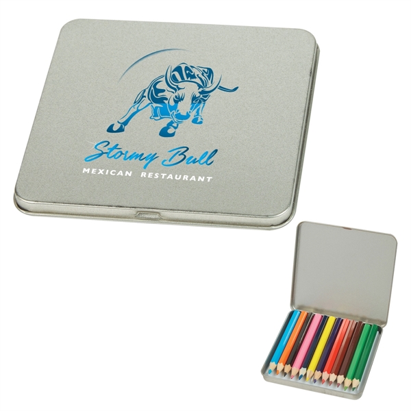 12-Piece Colored Pencil Tin - 12-Piece Colored Pencil Tin - Image 0 of 8
