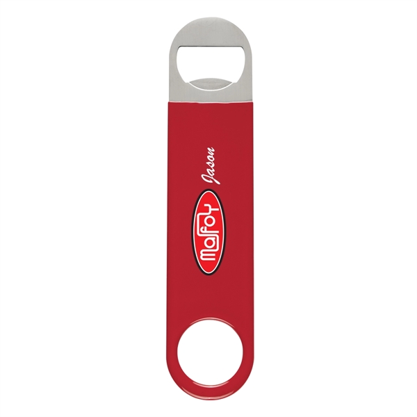 Large Vinyl Coated Stainless Steel Bottle Opener - Large Vinyl Coated Stainless Steel Bottle Opener - Image 9 of 15