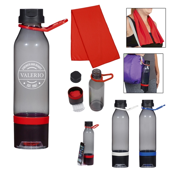 22 Oz. Energy Sports Bottle With Phone Holder and Cooling... - 22 Oz. Energy Sports Bottle With Phone Holder and Cooling... - Image 0 of 15