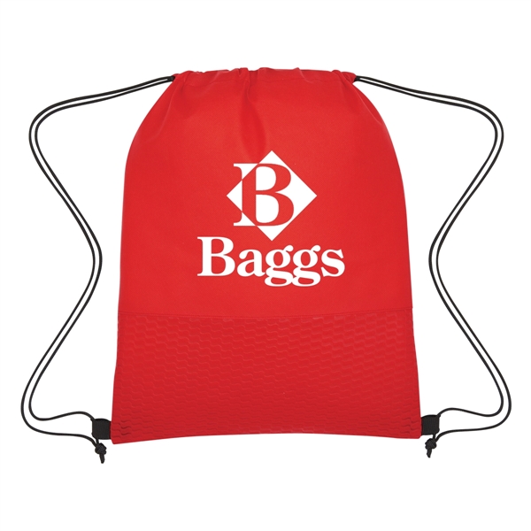Wave Design Non-Woven Drawstring Bag - Wave Design Non-Woven Drawstring Bag - Image 5 of 24