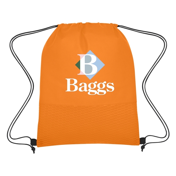 Wave Design Non-Woven Drawstring Bag - Wave Design Non-Woven Drawstring Bag - Image 10 of 24