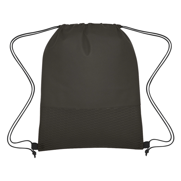 Wave Design Non-Woven Drawstring Bag - Wave Design Non-Woven Drawstring Bag - Image 13 of 24