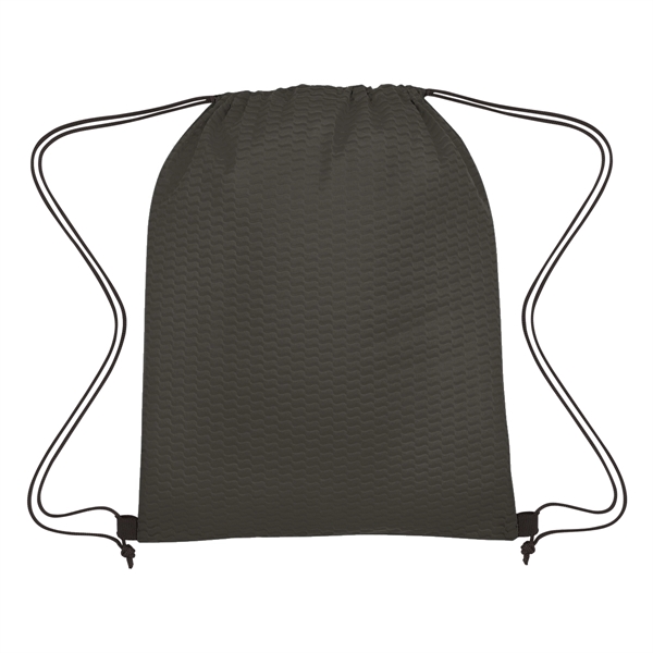 Wave Design Non-Woven Drawstring Bag - Wave Design Non-Woven Drawstring Bag - Image 19 of 24