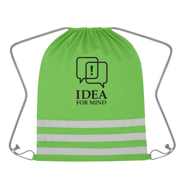 Reflective Safety Drawstring Bag - Reflective Safety Drawstring Bag - Image 2 of 13