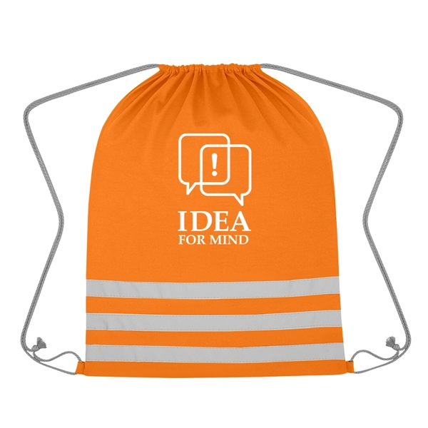 Reflective Safety Drawstring Bag - Reflective Safety Drawstring Bag - Image 3 of 13