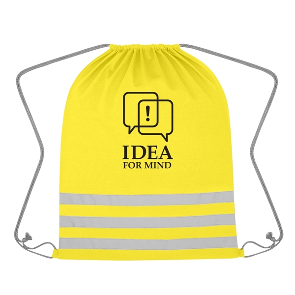 Reflective Safety Drawstring Bag - Reflective Safety Drawstring Bag - Image 4 of 13