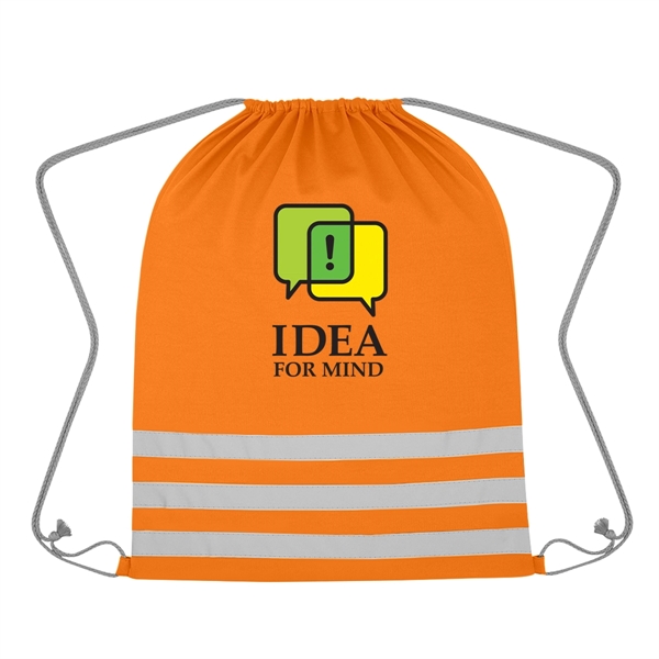 Reflective Safety Drawstring Bag - Reflective Safety Drawstring Bag - Image 7 of 13