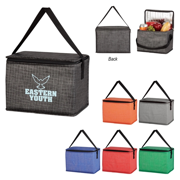 Crosshatch Non-Woven Lunch Bag - Crosshatch Non-Woven Lunch Bag - Image 0 of 20