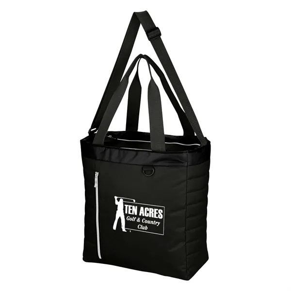 Quilted Slim Line Cooler Tote Bag - Quilted Slim Line Cooler Tote Bag - Image 0 of 18