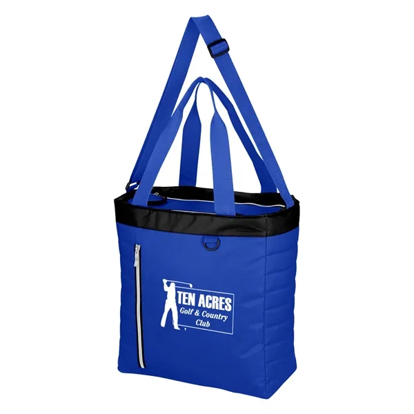 Quilted Slim Line Cooler Tote Bag - Quilted Slim Line Cooler Tote Bag - Image 1 of 18