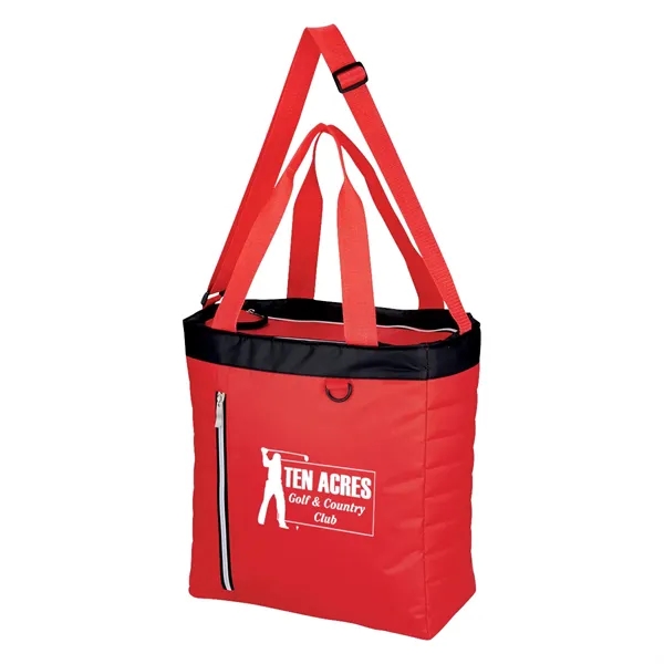 Quilted Slim Line Cooler Tote Bag - Quilted Slim Line Cooler Tote Bag - Image 3 of 18