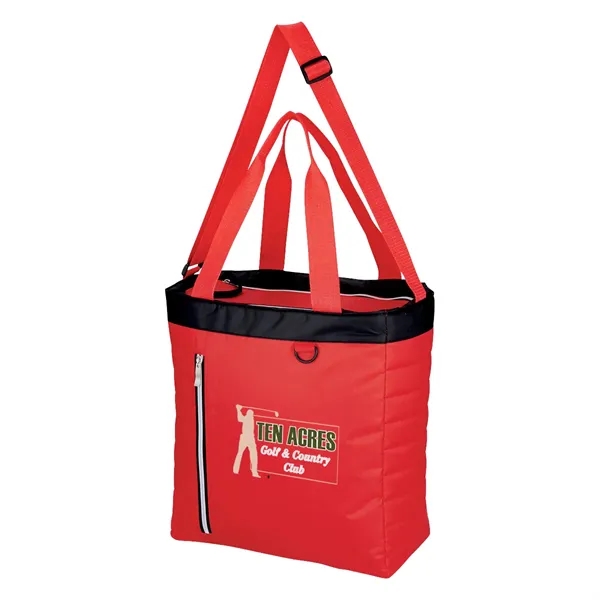 Quilted Slim Line Cooler Tote Bag - Quilted Slim Line Cooler Tote Bag - Image 7 of 18