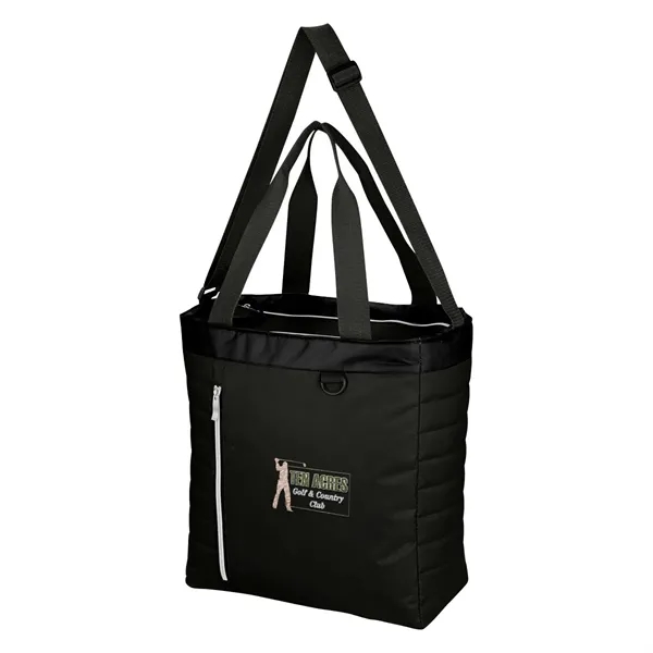 Quilted Slim Line Cooler Tote Bag - Quilted Slim Line Cooler Tote Bag - Image 8 of 18