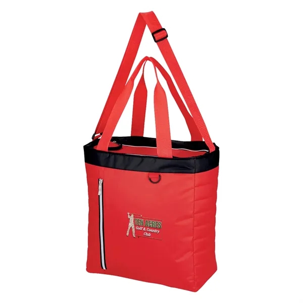 Quilted Slim Line Cooler Tote Bag - Quilted Slim Line Cooler Tote Bag - Image 11 of 18