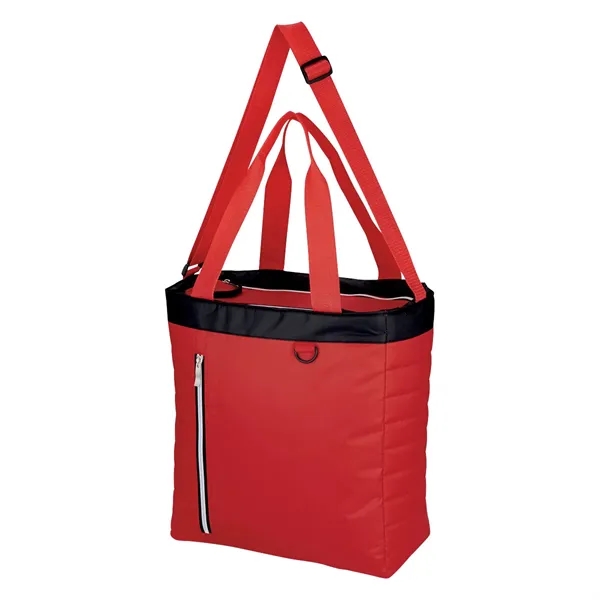 Quilted Slim Line Cooler Tote Bag - Quilted Slim Line Cooler Tote Bag - Image 15 of 18