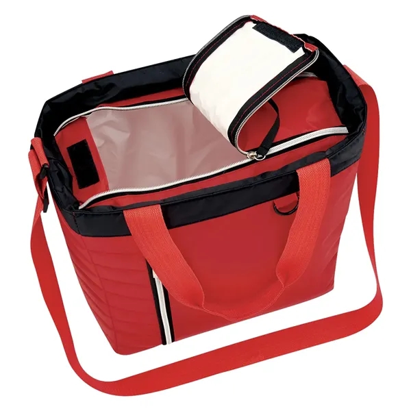 Quilted Slim Line Cooler Tote Bag - Quilted Slim Line Cooler Tote Bag - Image 16 of 18
