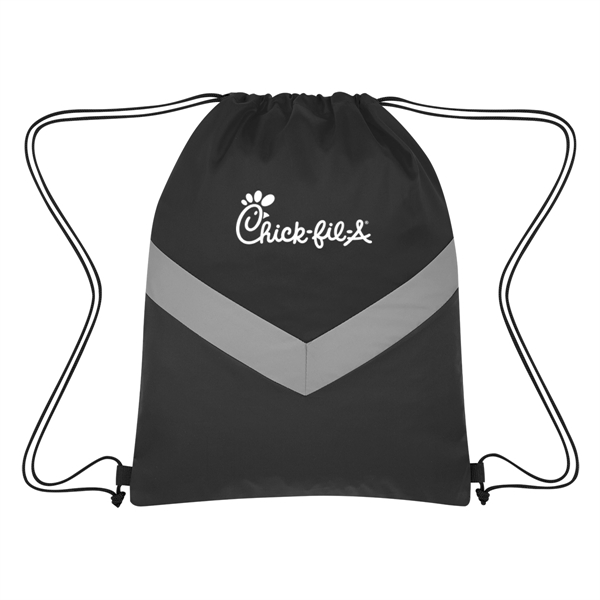 Reflective Stripe Drawstring Sports Pack - Reflective Stripe Drawstring Sports Pack - Image 3 of 10