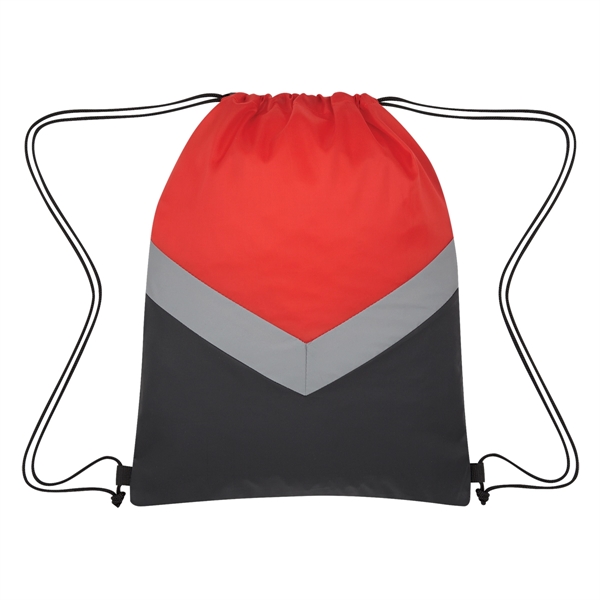 Reflective Stripe Drawstring Sports Pack - Reflective Stripe Drawstring Sports Pack - Image 5 of 10