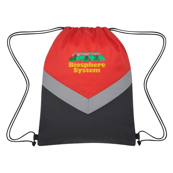 Reflective Stripe Drawstring Sports Pack - Reflective Stripe Drawstring Sports Pack - Image 6 of 10