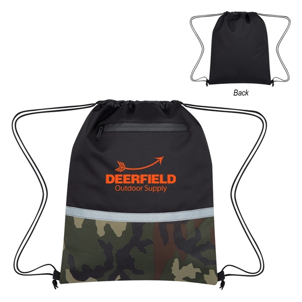 Camo Accent Drawstring Sports Pack - Camo Accent Drawstring Sports Pack - Image 0 of 5