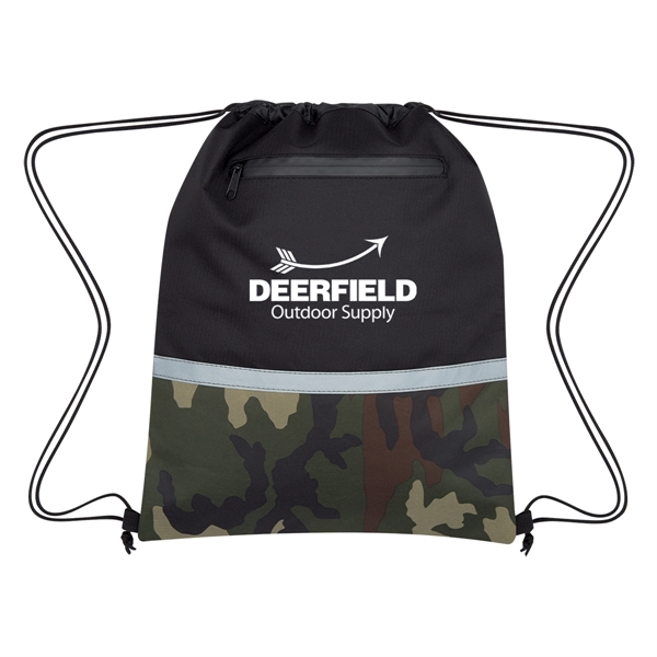 Camo Accent Drawstring Sports Pack - Camo Accent Drawstring Sports Pack - Image 1 of 5