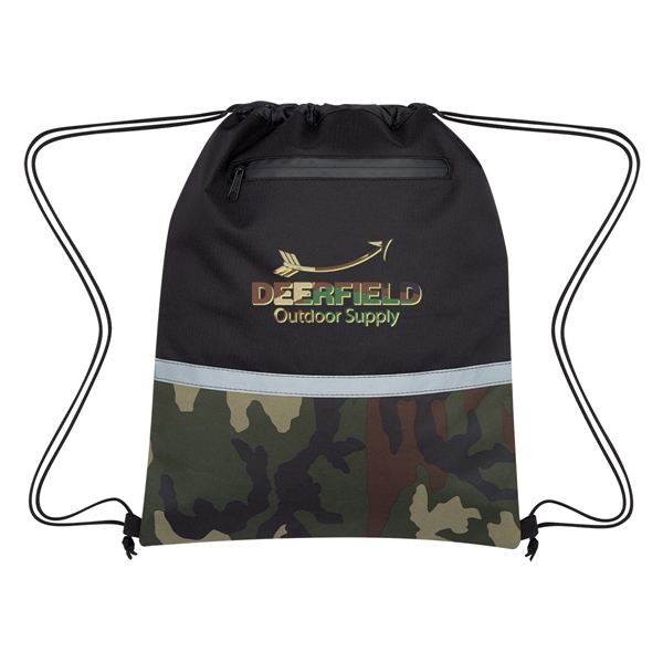 Camo Accent Drawstring Sports Pack - Camo Accent Drawstring Sports Pack - Image 2 of 5